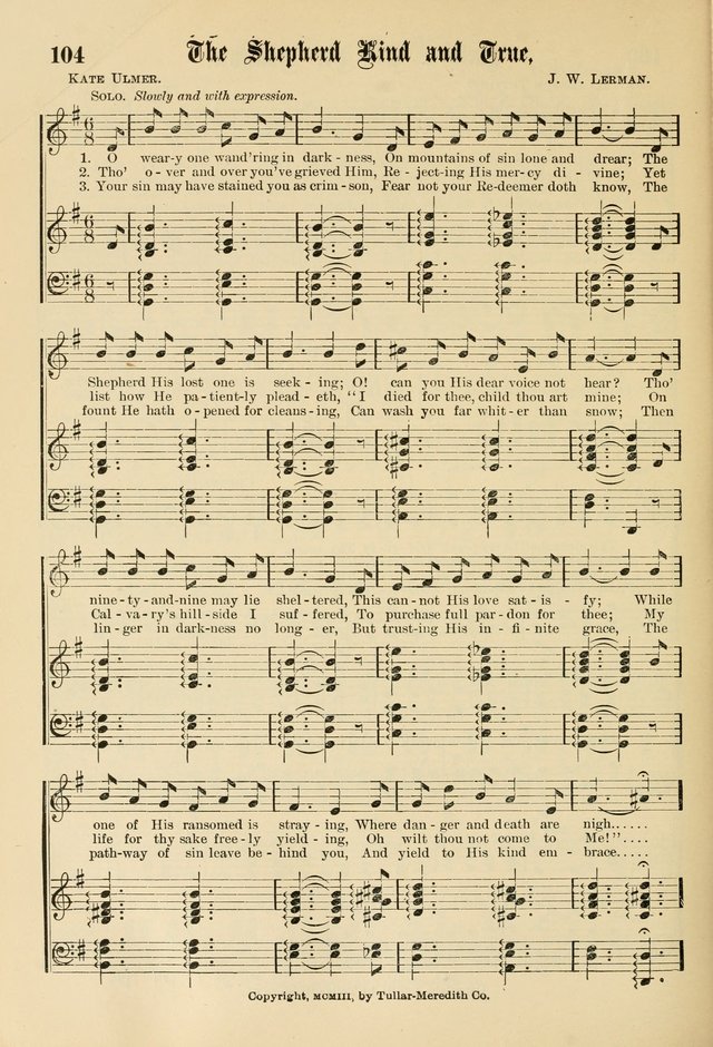 Sunday School Hymns No. 1 page 111