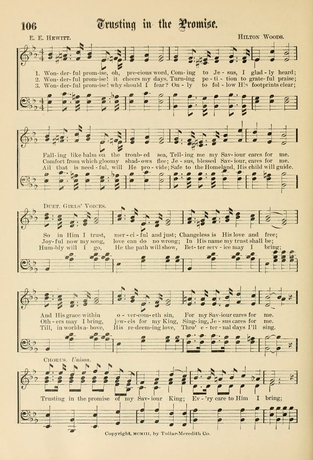 Sunday School Hymns No. 1 page 113