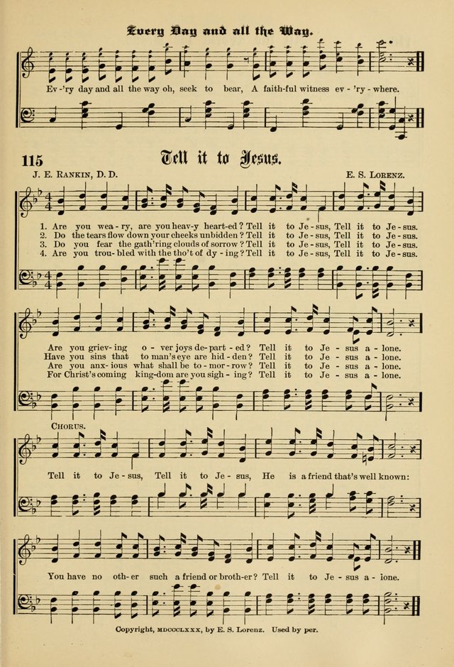 Sunday School Hymns No. 1 page 122