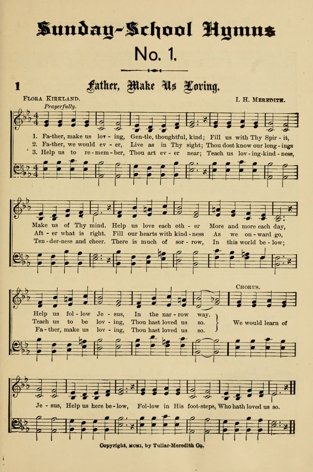 Sunday School Hymns No. 1 page 8