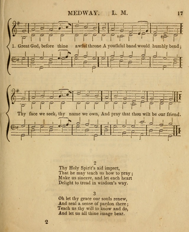 The Sabbath School Harp: being a selection of tunes and hynns, adapted to the wants of Sabbath schools, families, and social meetings (2nd ed.) page 17