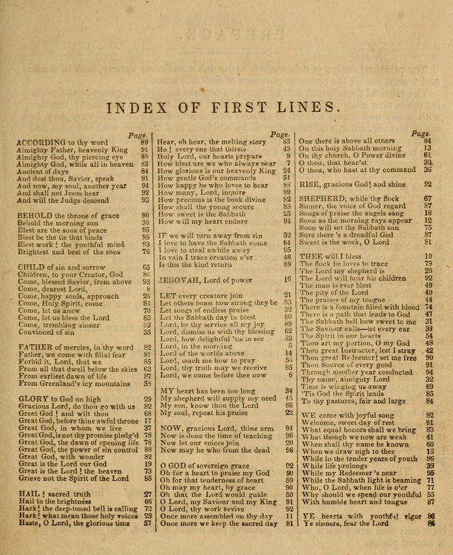 The Sabbath School Harp: being a selection of tunes and hynns, adapted to the wants of Sabbath schools, families, and social meetings (2nd ed.) page 3