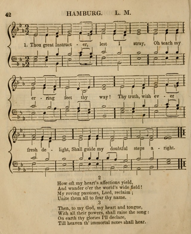 The Sabbath School Harp: being a selection of tunes and hynns, adapted to the wants of Sabbath schools, families, and social meetings (2nd ed.) page 42