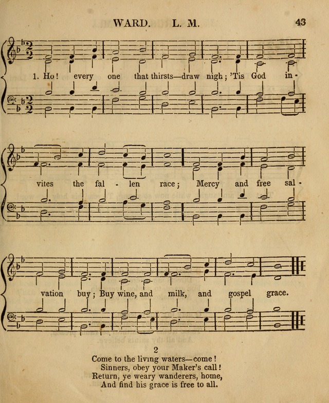 The Sabbath School Harp: being a selection of tunes and hynns, adapted to the wants of Sabbath schools, families, and social meetings (2nd ed.) page 43