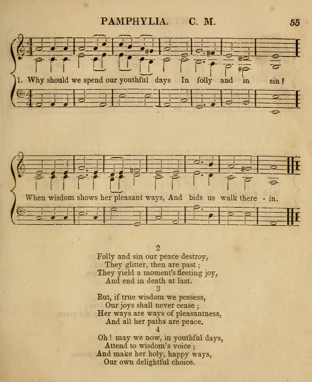 The Sabbath School Harp: being a selection of tunes and hynns, adapted to the wants of Sabbath schools, families, and social meetings (2nd ed.) page 57