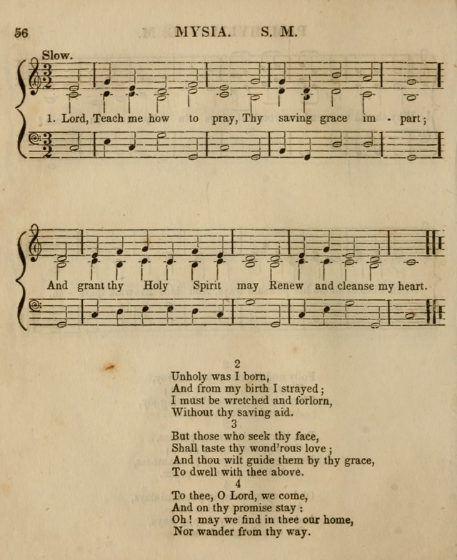 The Sabbath School Harp: being a selection of tunes and hynns, adapted to the wants of Sabbath schools, families, and social meetings (2nd ed.) page 58