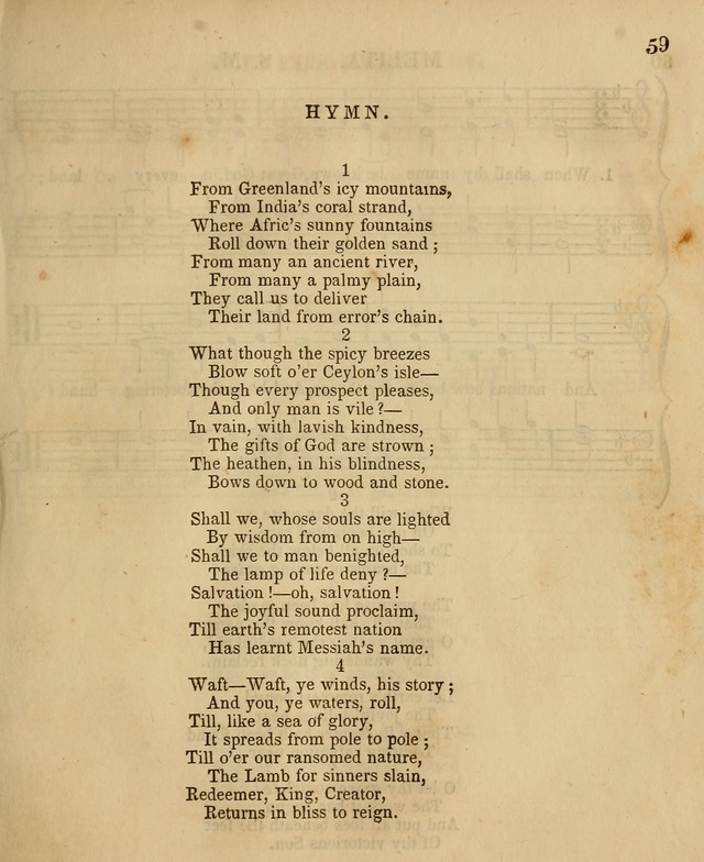 The Sabbath School Harp: being a selection of tunes and hynns, adapted to the wants of Sabbath schools, families, and social meetings (2nd ed.) page 61