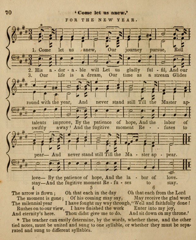 The Sabbath School Harp: being a selection of tunes and hynns, adapted to the wants of Sabbath schools, families, and social meetings (2nd ed.) page 72