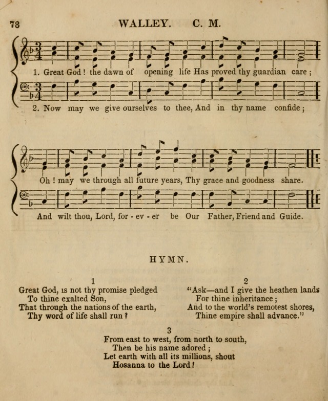 The Sabbath School Harp: being a selection of tunes and hynns, adapted to the wants of Sabbath schools, families, and social meetings (2nd ed.) page 80