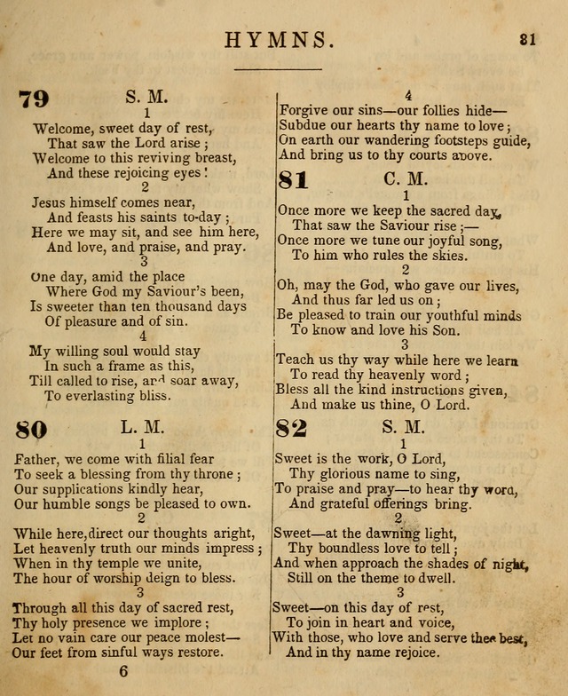 The Sabbath School Harp: being a selection of tunes and hynns, adapted to the wants of Sabbath schools, families, and social meetings (2nd ed.) page 83