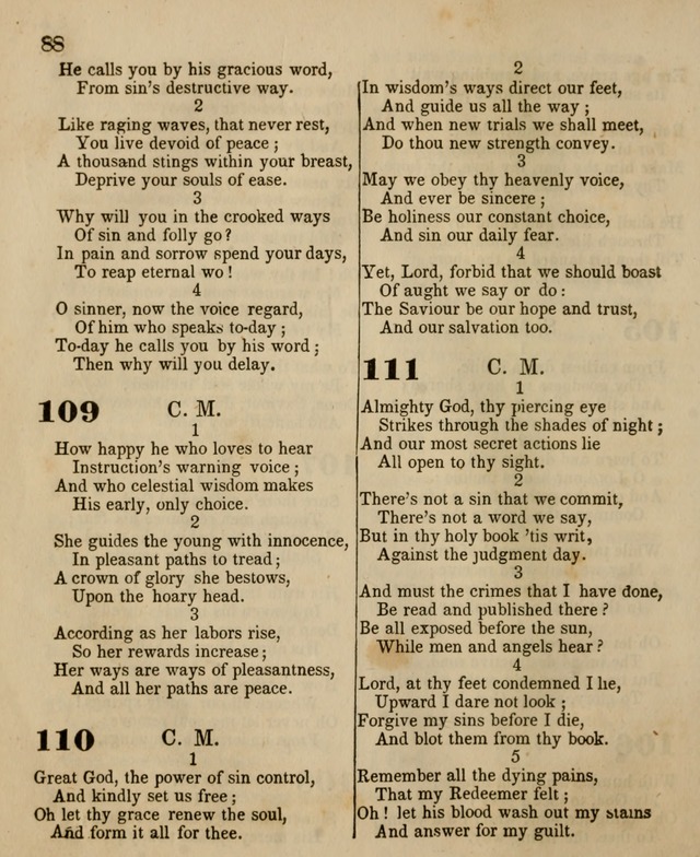 The Sabbath School Harp: being a selection of tunes and hynns, adapted to the wants of Sabbath schools, families, and social meetings (2nd ed.) page 90