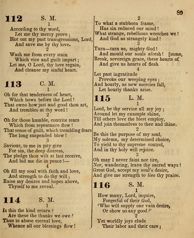 The Sabbath School Harp: being a selection of tunes and hynns, adapted to the wants of Sabbath schools, families, and social meetings (2nd ed.) page 91