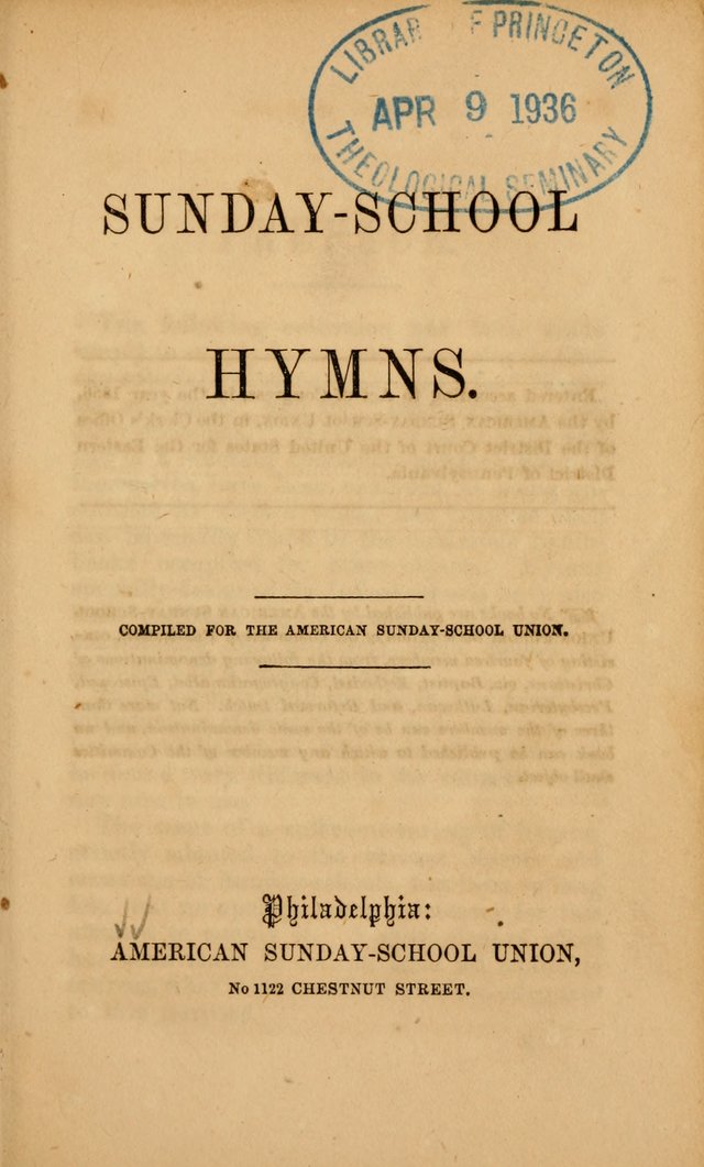 Sunday-School Hymns page 1