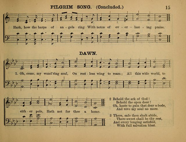 The Sunday School Hymnal: a collection of hymns and music for use in Sunday school services and social meetings page 15