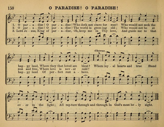 The Sunday School Hymnal: a collection of hymns and music for use in Sunday school services and social meetings page 150