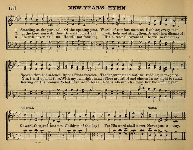 The Sunday School Hymnal: a collection of hymns and music for use in Sunday school services and social meetings page 154