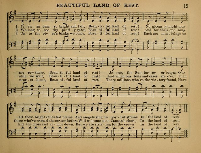 The Sunday School Hymnal: a collection of hymns and music for use in Sunday school services and social meetings page 19