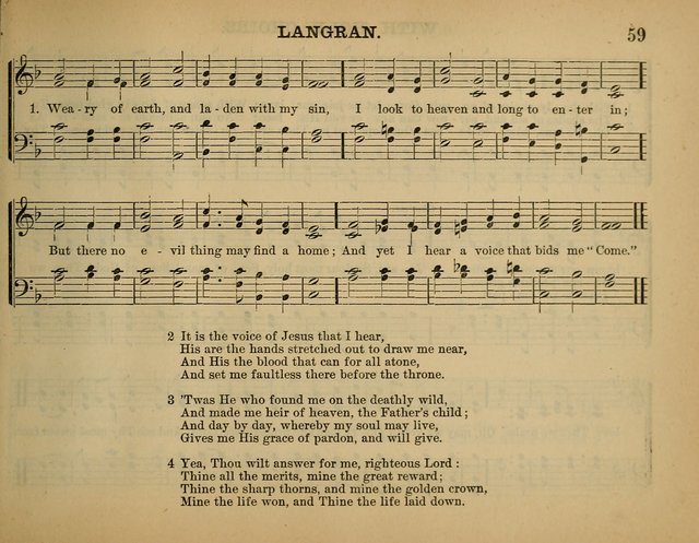 The Sunday School Hymnal: a collection of hymns and music for use in Sunday school services and social meetings page 59