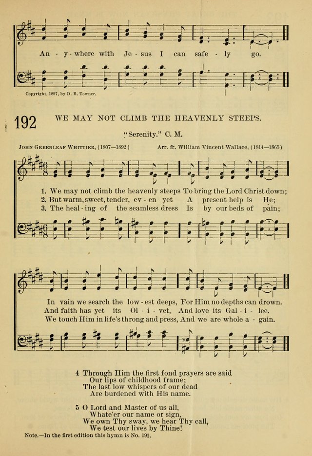 The Sunday School Hymnal: with offices of devotion page 206