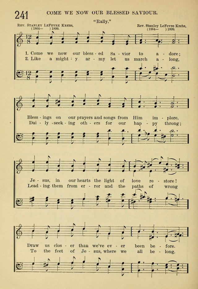 The Sunday School Hymnal: with offices of devotion page 255