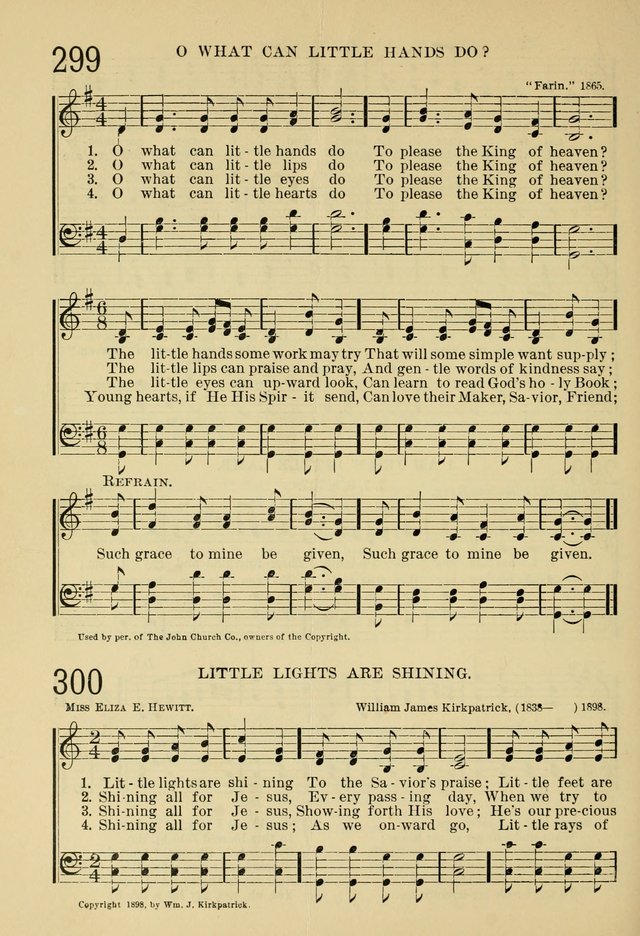 The Sunday School Hymnal: with offices of devotion page 301