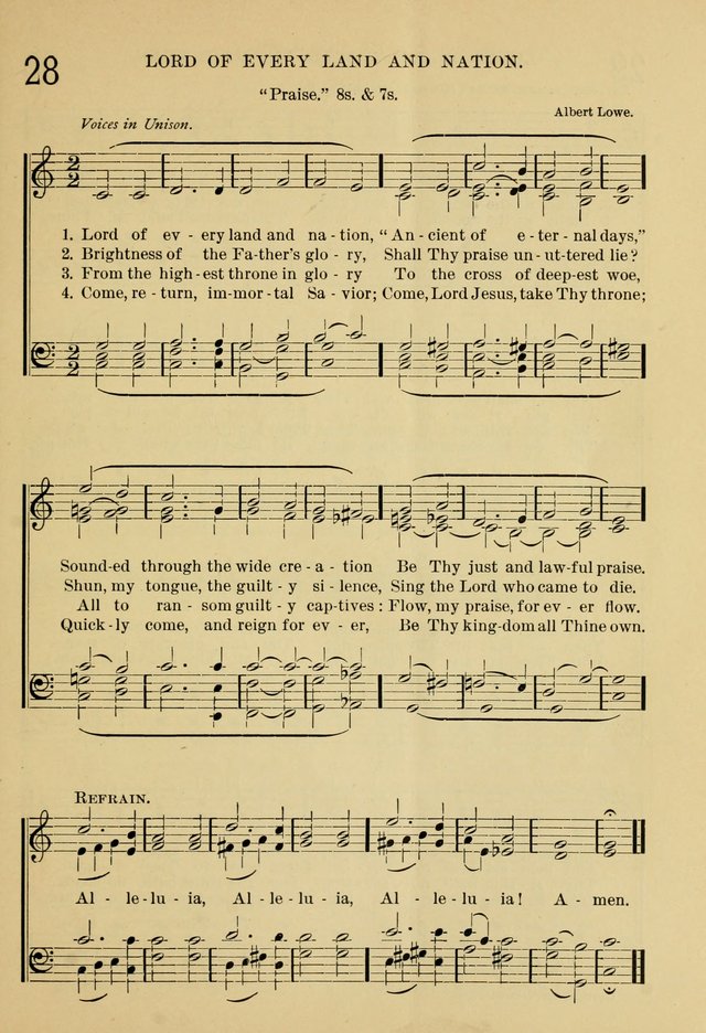 The Sunday School Hymnal: with offices of devotion page 50