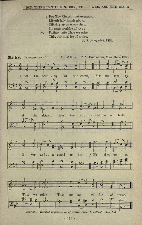 The Sunday School Hymnary: a twentieth century hymnal for young people (4th ed.) page 170