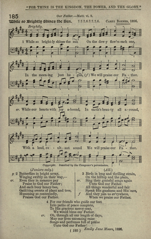 The Sunday School Hymnary: a twentieth century hymnal for young people (4th ed.) page 194