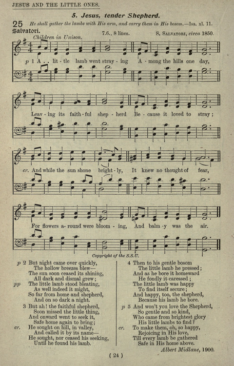 The Sunday School Hymnary: a twentieth century hymnal for young people (4th ed.) page 23