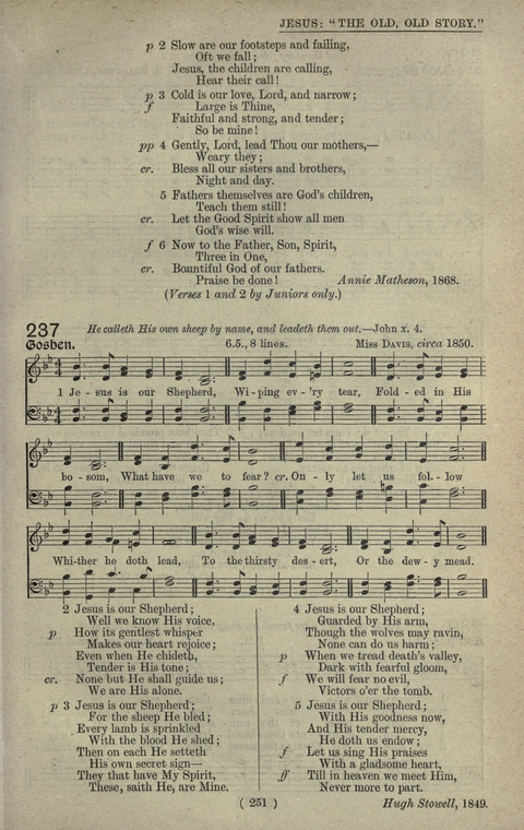 The Sunday School Hymnary: a twentieth century hymnal for young people (4th ed.) page 250