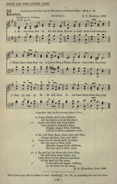 The Sunday School Hymnary: a twentieth century hymnal for young people (4th ed.) page 31