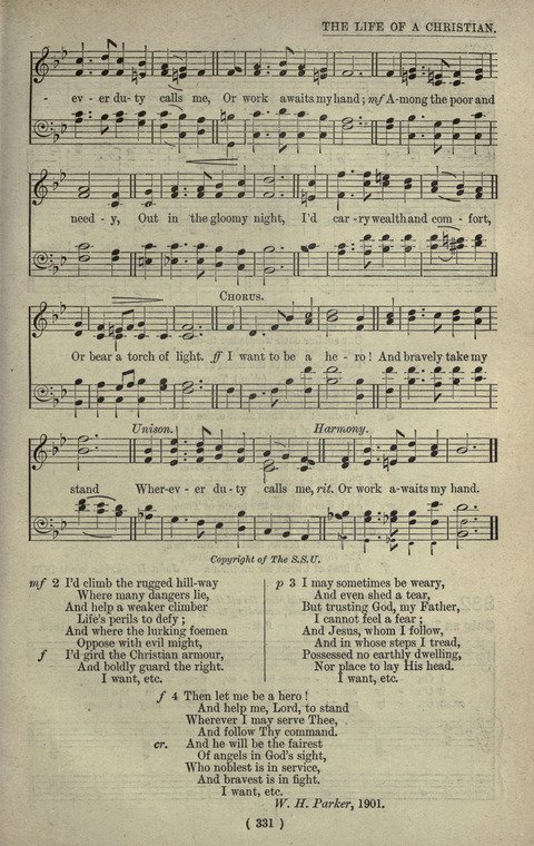 The Sunday School Hymnary: a twentieth century hymnal for young people (4th ed.) page 330