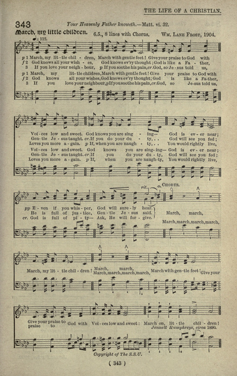 The Sunday School Hymnary: a twentieth century hymnal for young people (4th ed.) page 342