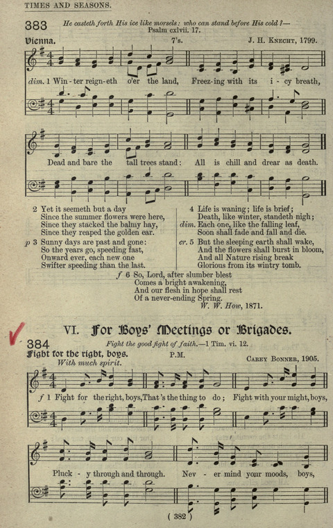 The Sunday School Hymnary: a twentieth century hymnal for young people (4th ed.) page 381