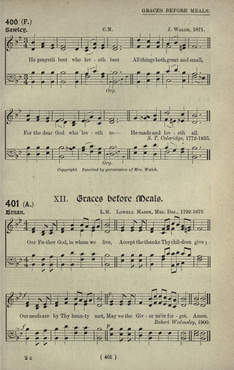 The Sunday School Hymnary: a twentieth century hymnal for young people (4th ed.) page 400