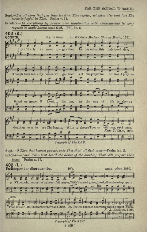 The Sunday School Hymnary: a twentieth century hymnal for young people (4th ed.) page 408