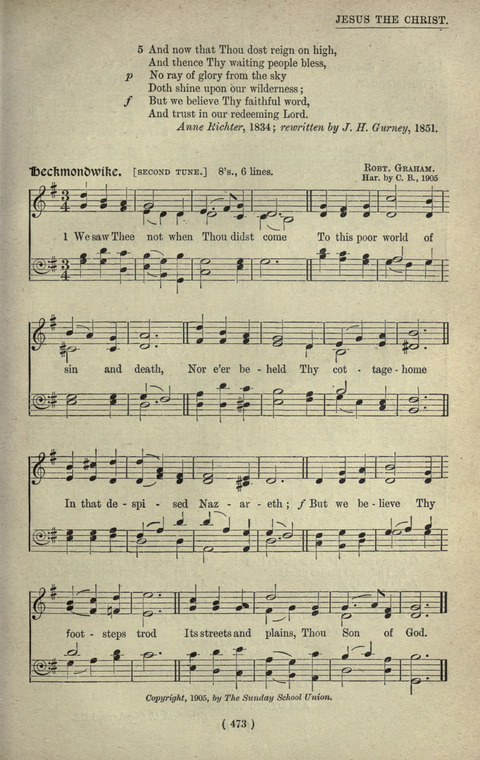 The Sunday School Hymnary: a twentieth century hymnal for young people (4th ed.) page 472