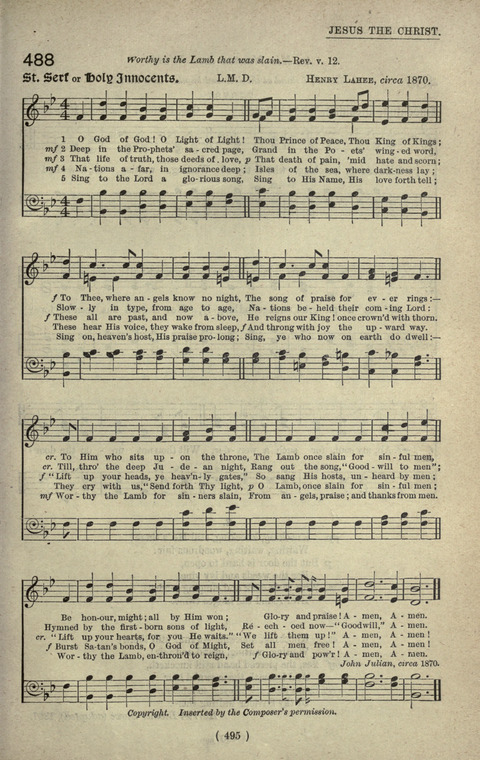 The Sunday School Hymnary: a twentieth century hymnal for young people (4th ed.) page 494