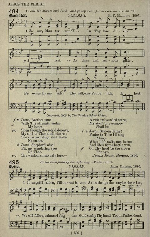 The Sunday School Hymnary: a twentieth century hymnal for young people (4th ed.) page 499