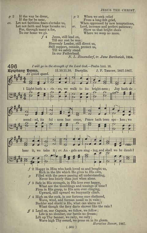 The Sunday School Hymnary: a twentieth century hymnal for young people (4th ed.) page 500