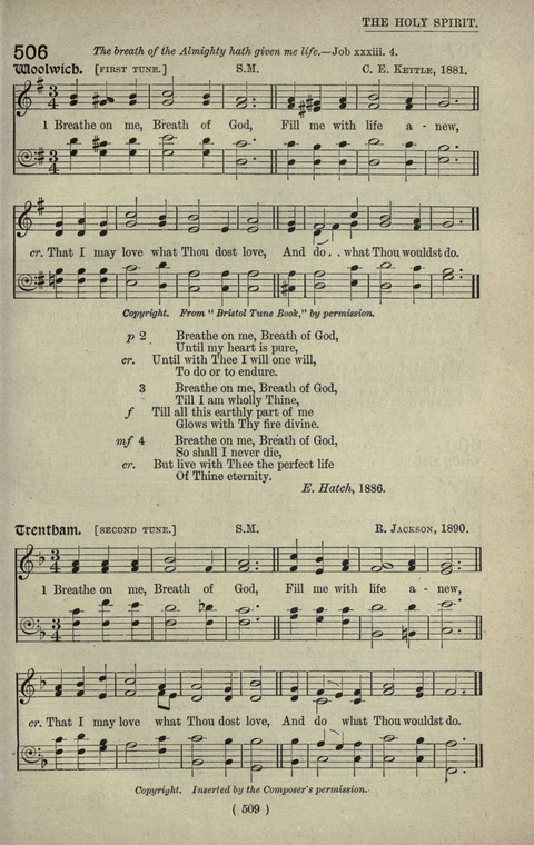 The Sunday School Hymnary: a twentieth century hymnal for young people (4th ed.) page 508