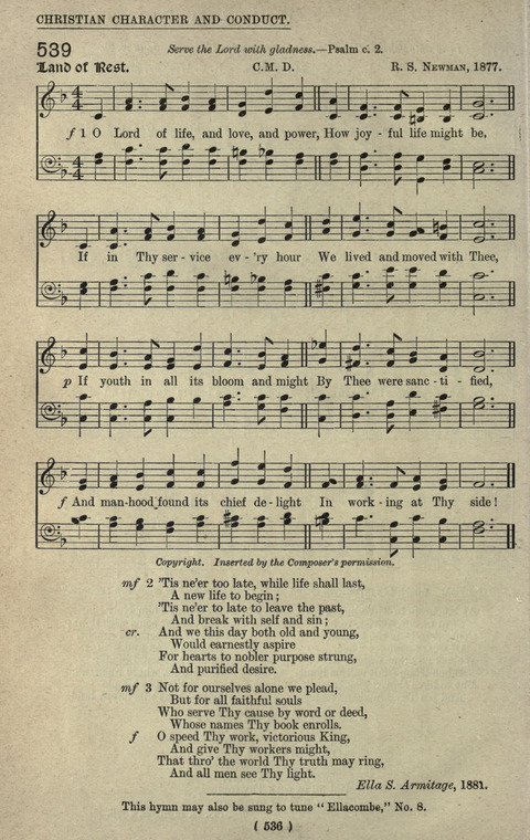 The Sunday School Hymnary: a twentieth century hymnal for young people (4th ed.) page 535