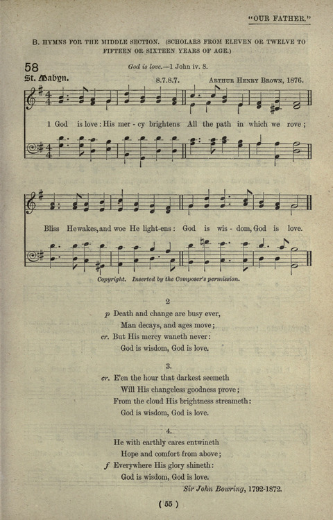 The Sunday School Hymnary: a twentieth century hymnal for young people (4th ed.) page 54