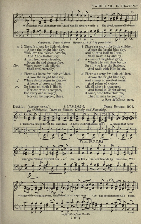 The Sunday School Hymnary: a twentieth century hymnal for young people (4th ed.) page 92