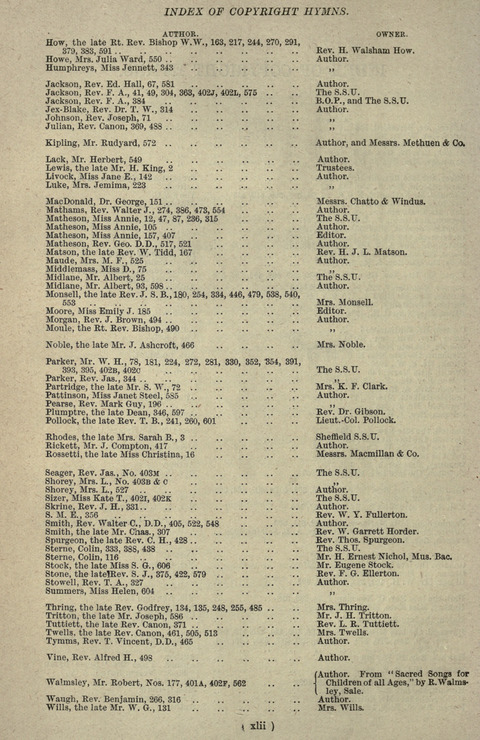 The Sunday School Hymnary: a twentieth century hymnal for young people (4th ed.) page xlv