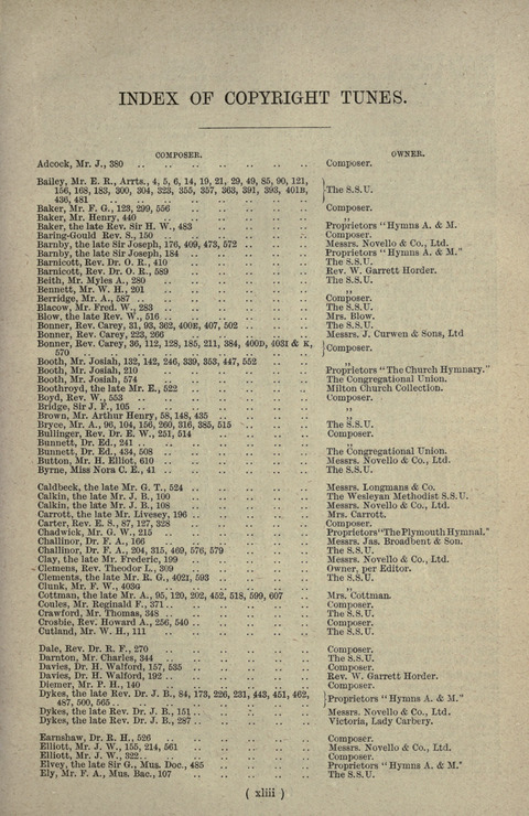 The Sunday School Hymnary: a twentieth century hymnal for young people (4th ed.) page xlvi