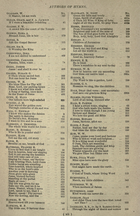 The Sunday School Hymnary: a twentieth century hymnal for young people (4th ed.) page xv