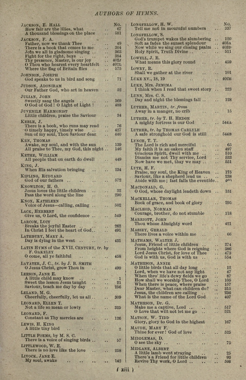 The Sunday School Hymnary: a twentieth century hymnal for young people (4th ed.) page xvi