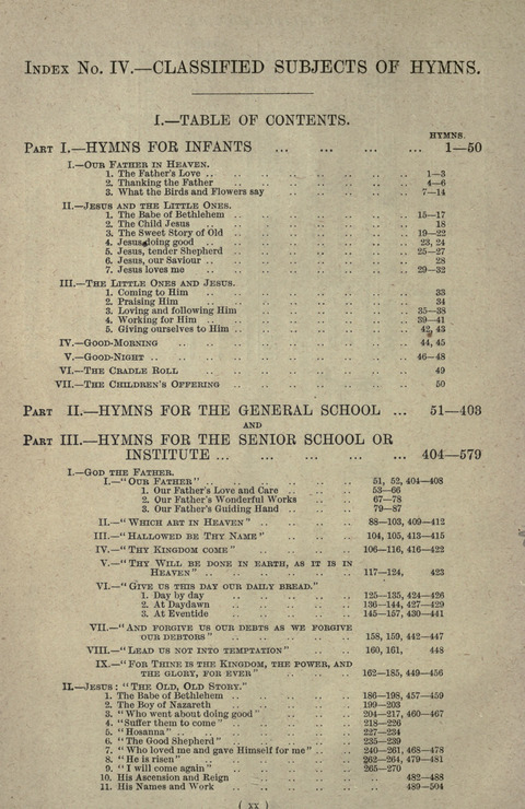 The Sunday School Hymnary: a twentieth century hymnal for young people (4th ed.) page xxiii