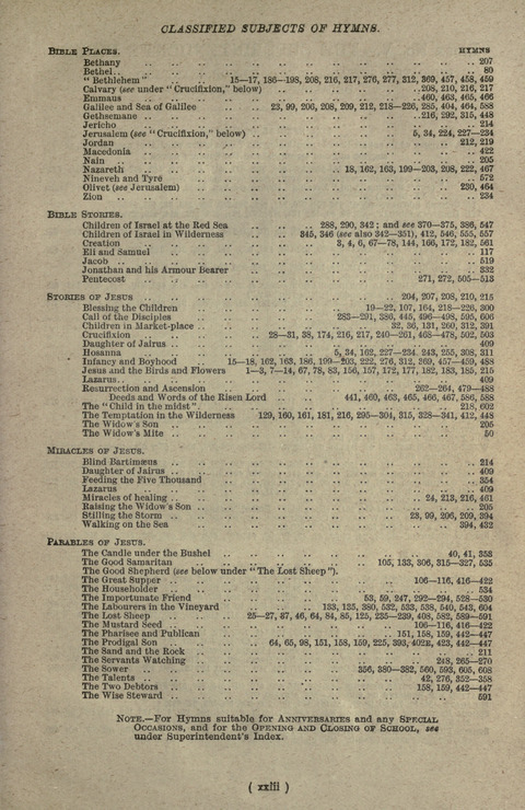 The Sunday School Hymnary: a twentieth century hymnal for young people (4th ed.) page xxvi